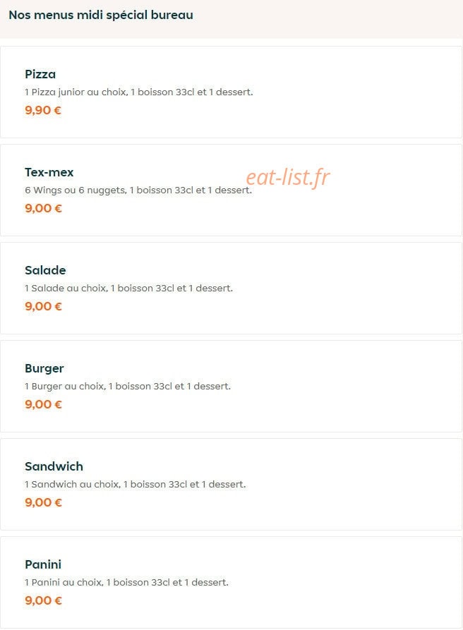 Di Napoli Pizza — carte page 18