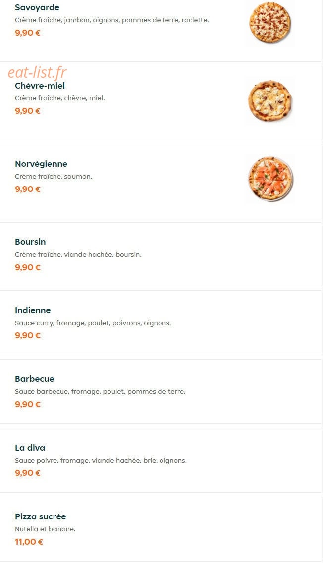 Di Napoli Pizza — carte page 5