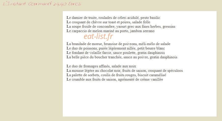 La Charrette — carte page 1