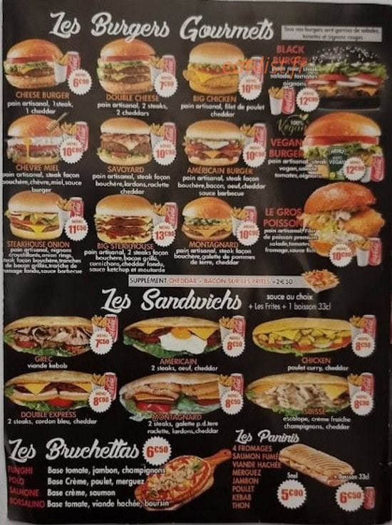 La pizza & Burger o 5 — carte page 3
