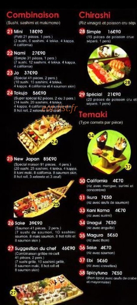 New Japan — carte page 5