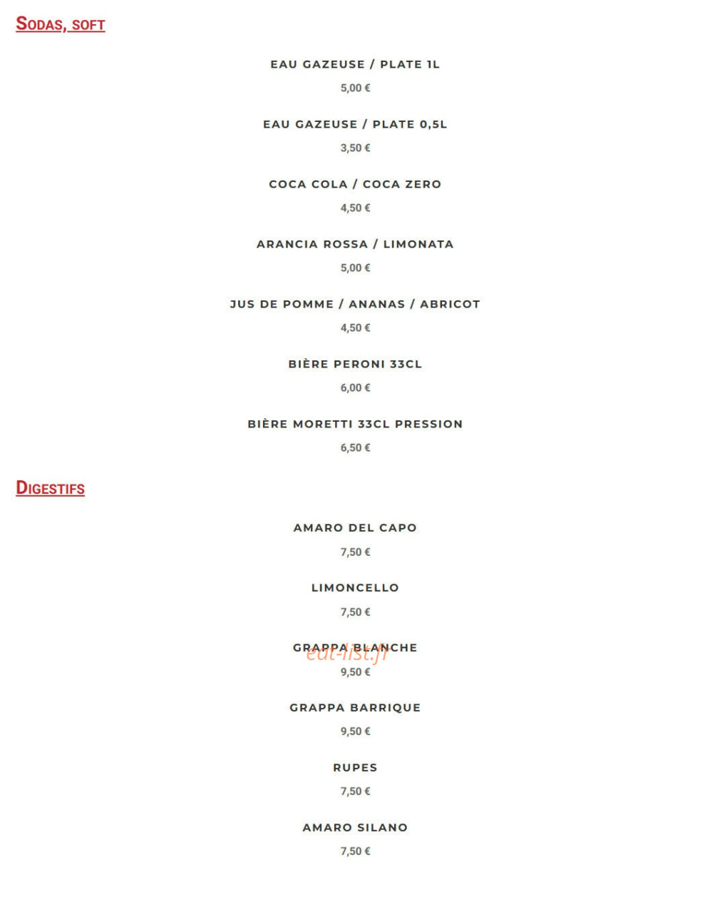 Da Mimmo — carte page 6