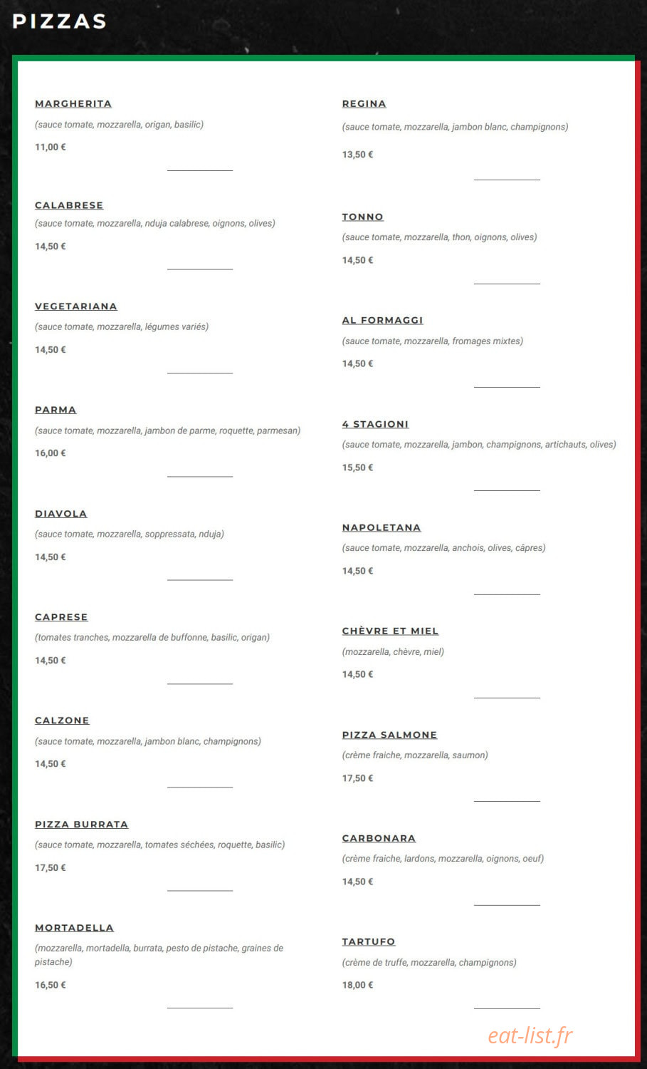 Da Mimmo — carte page 2