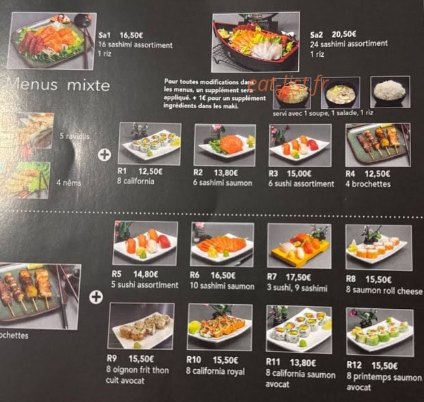 Yummy Sushi — carte page 9
