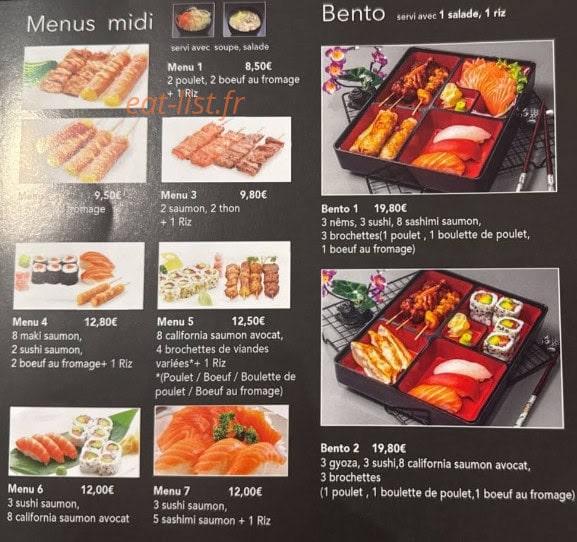Yummy Sushi — carte page 8