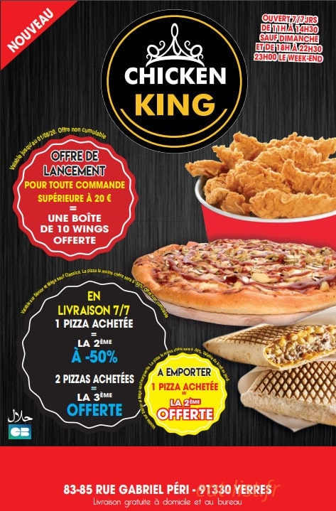 Chicken king — carte page 1