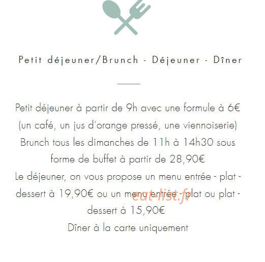 L’Avant Scène — carte page 1
