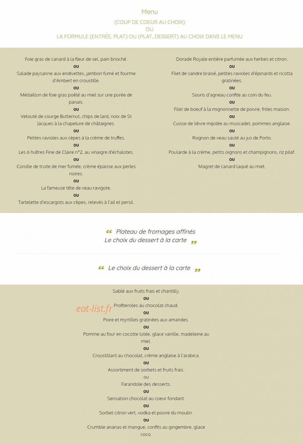 La Biche Aux Bois — carte page 1