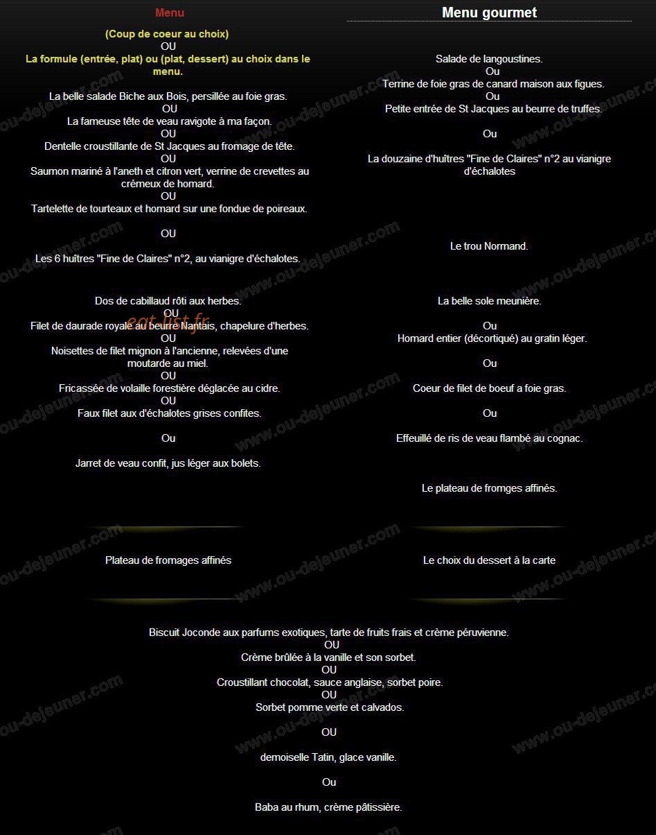 La Biche aux Bois — carte page 3