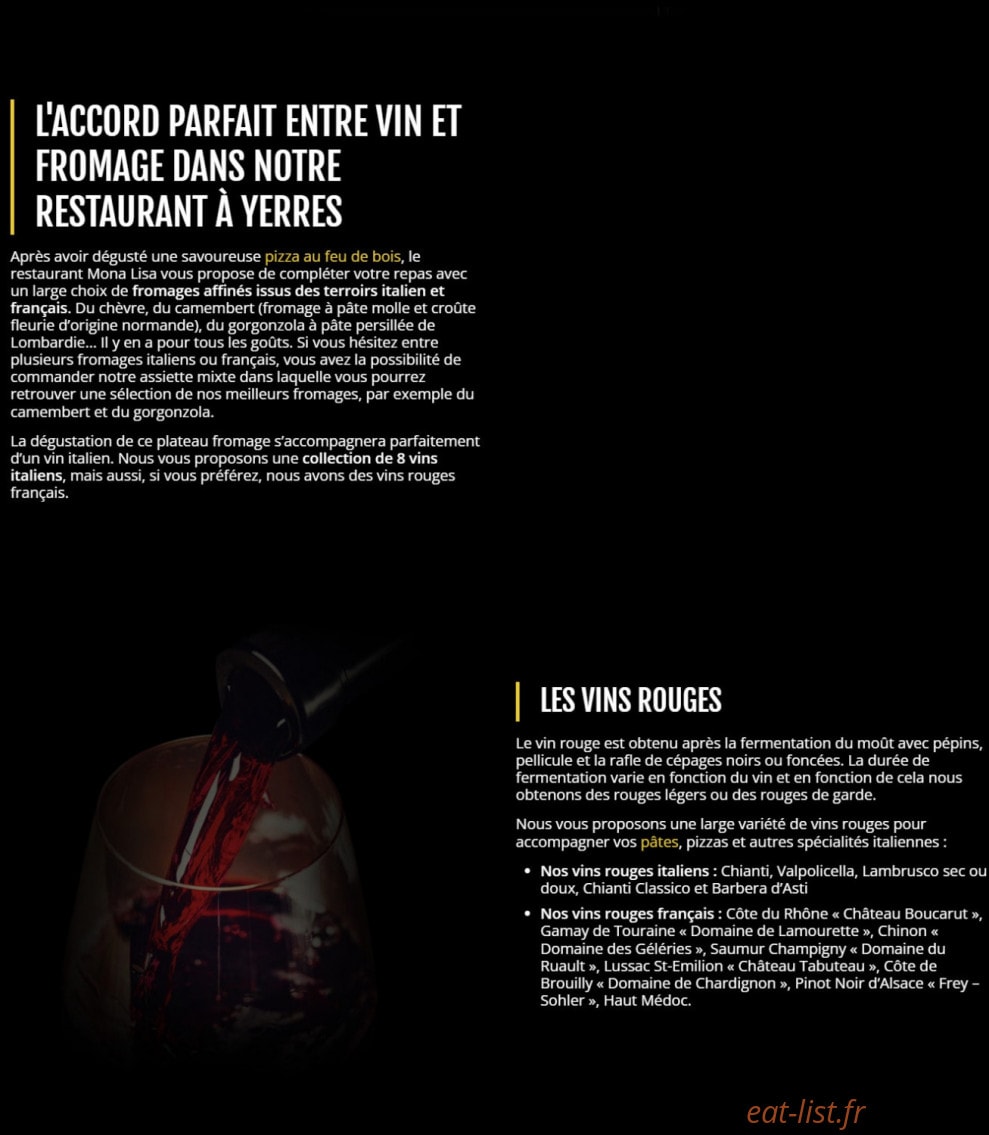 Pizza Mona Lisa — carte page 3