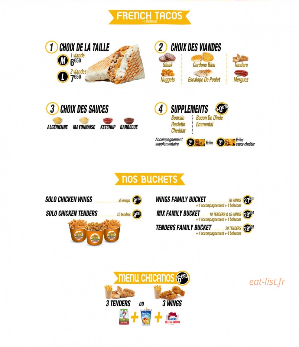 6th Avenues — carte page 6