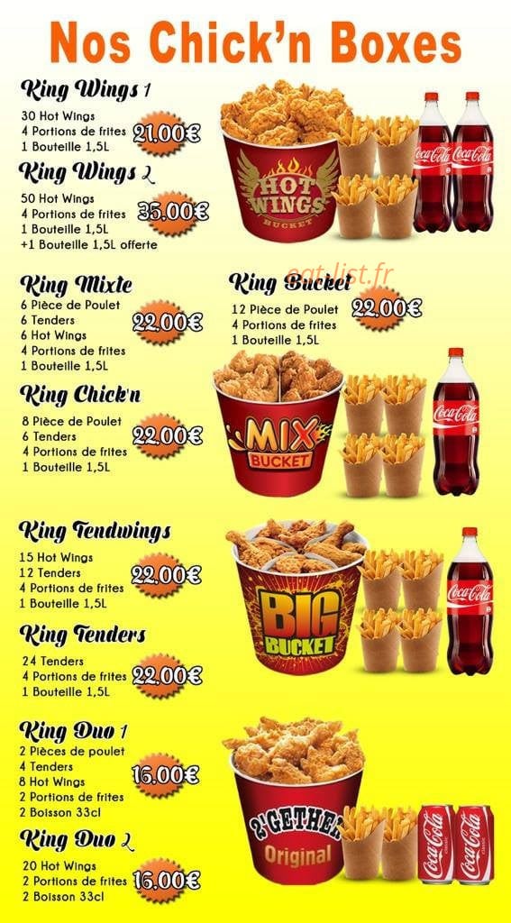 Chick'n King — carte page 2