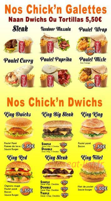 Chick'n King — carte page 4