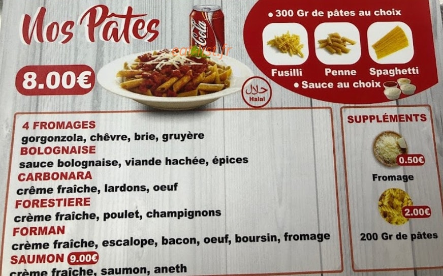Crêpes & Dwich — carte page 4