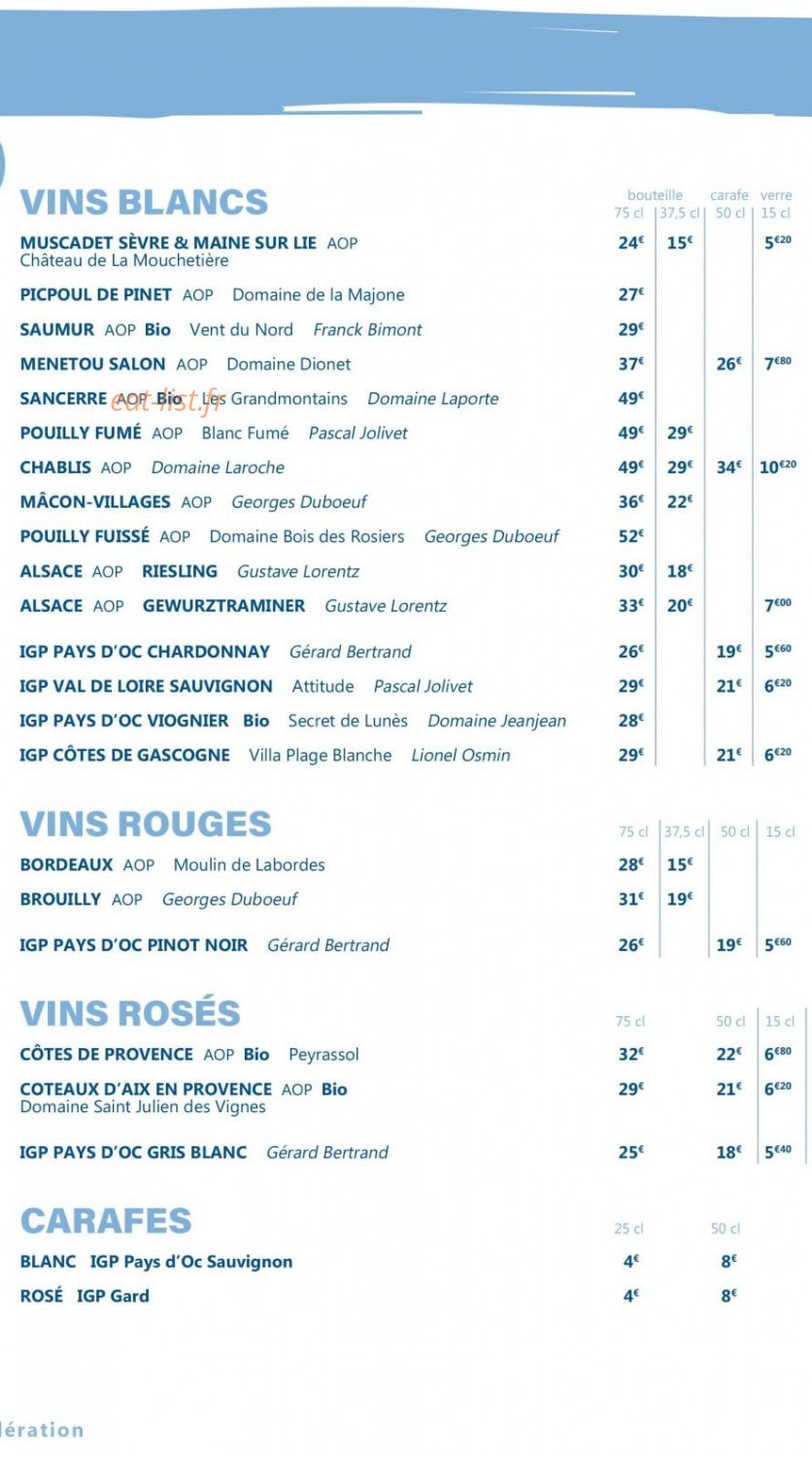 La criée — carte page 4