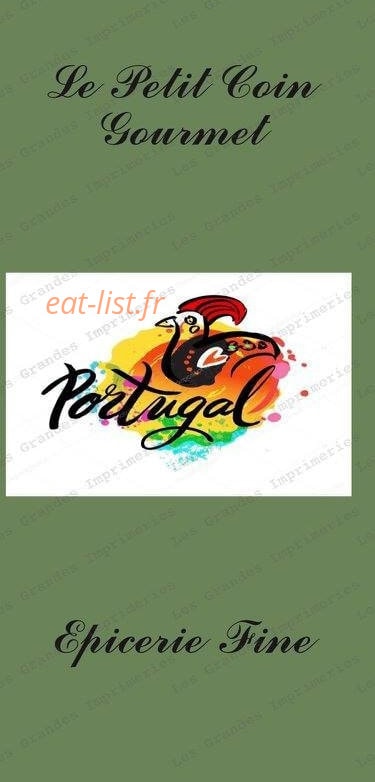 Le petit coin gourmet — carte page 1