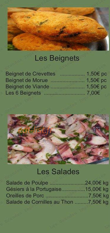 Le petit coin gourmet — carte page 2