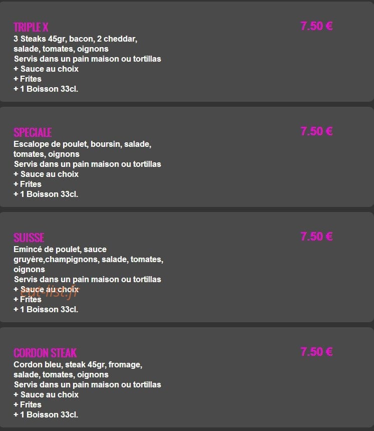 Maestra pizza — carte page 14