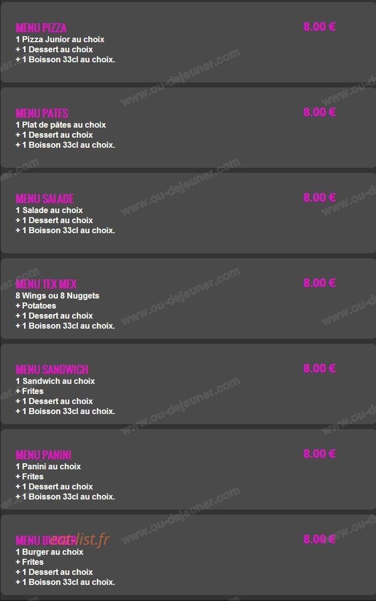 Maestra pizza — carte page 2