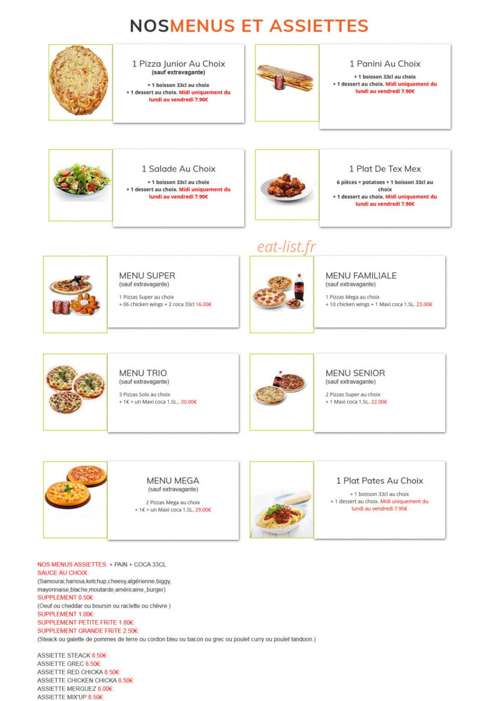 Pizza Presto — carte page 5
