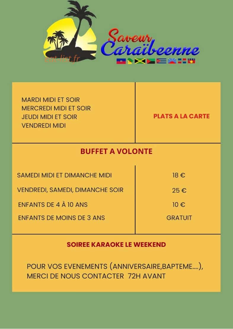 Saveur Caraïbéenne — carte page 3