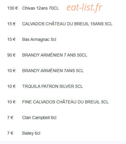 BarOn — carte page 24