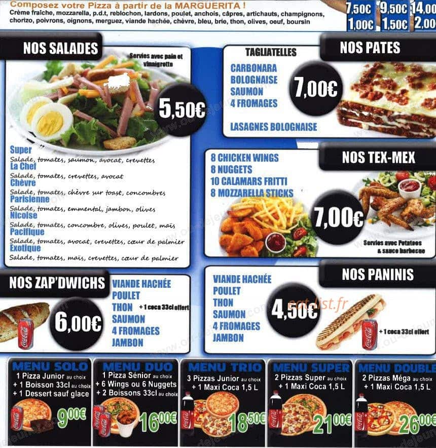 Fratello Pizza — carte page 4