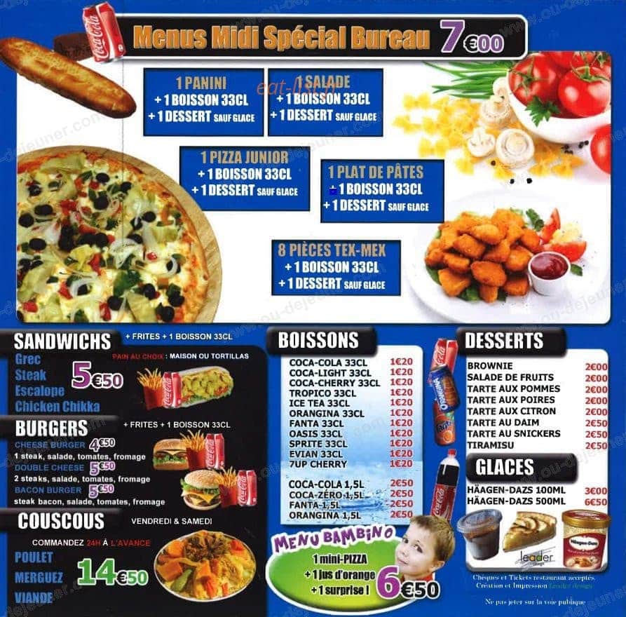 Fratello Pizza — carte page 3