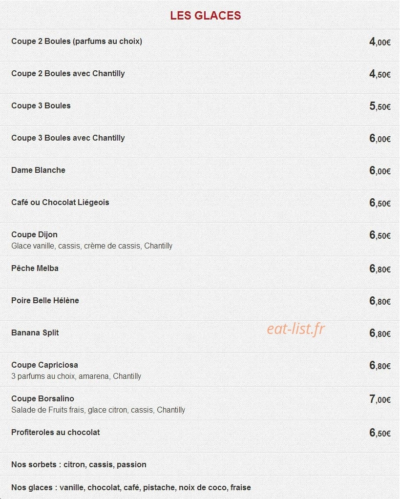 Borsalino Rest — carte page 11