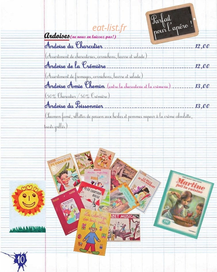 La Cantoche — carte page 10