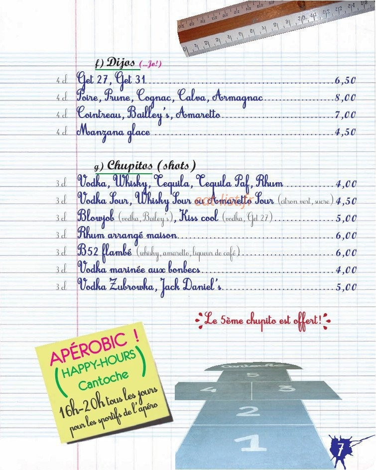 La Cantoche — carte page 7