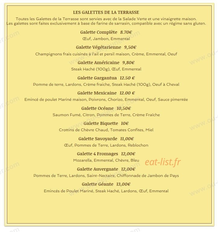 La Terrasse — carte page 2