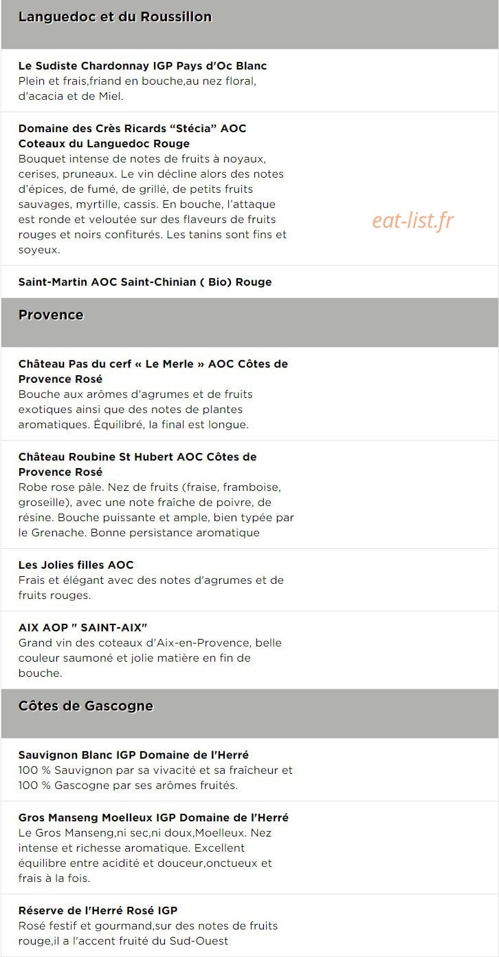 Le Grey Resto — carte page 7