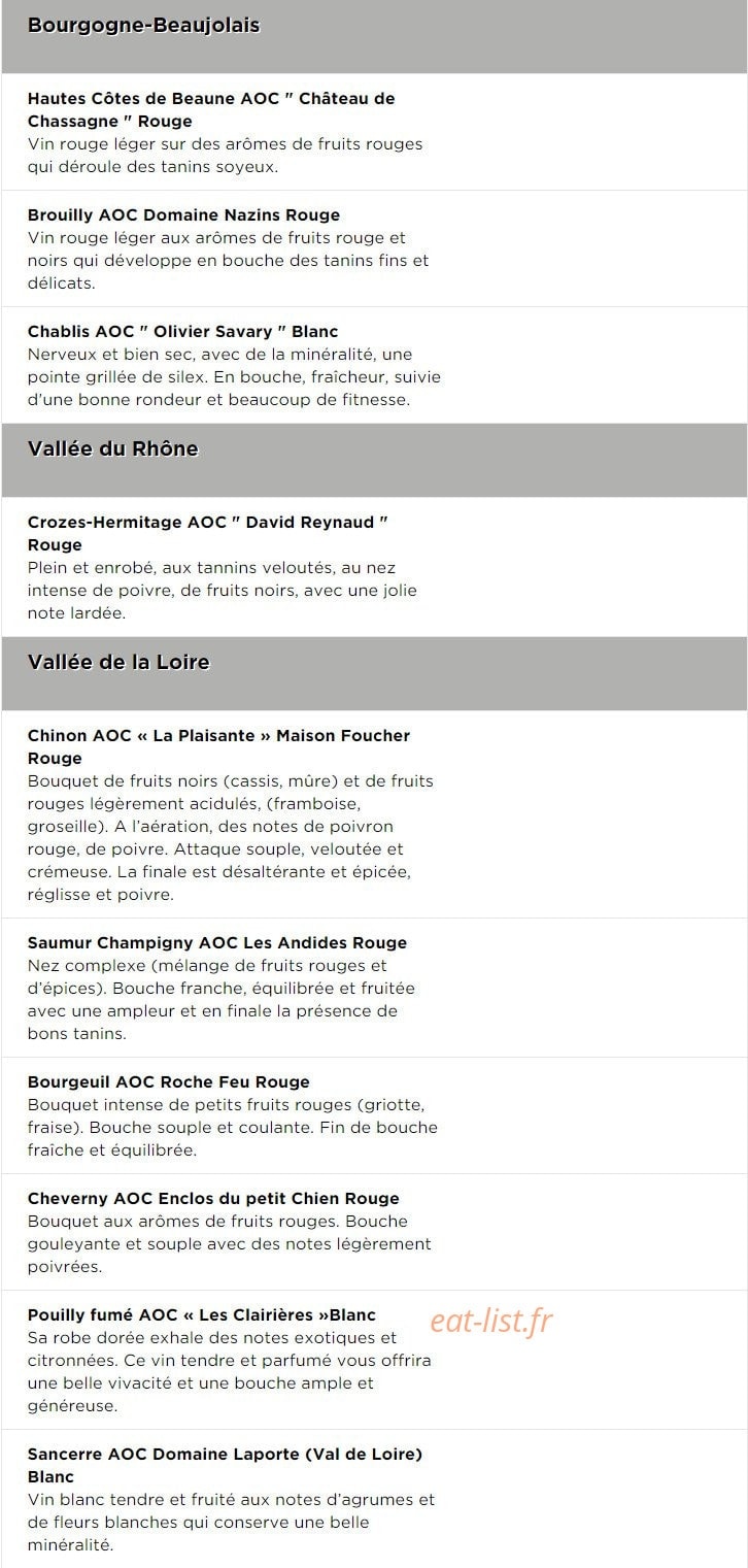Le Grey Resto — carte page 6
