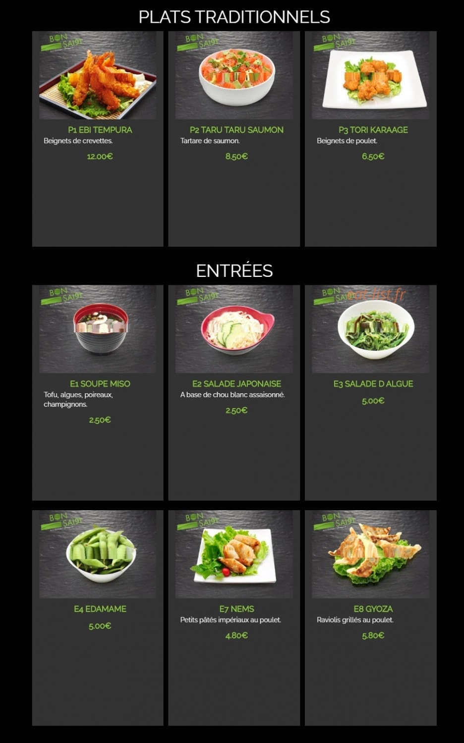 Bon Saï — carte page 7