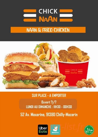 Chick Naan — carte page 1