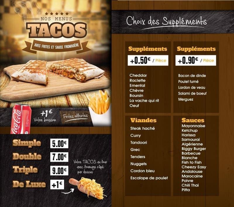 City food — carte page 4