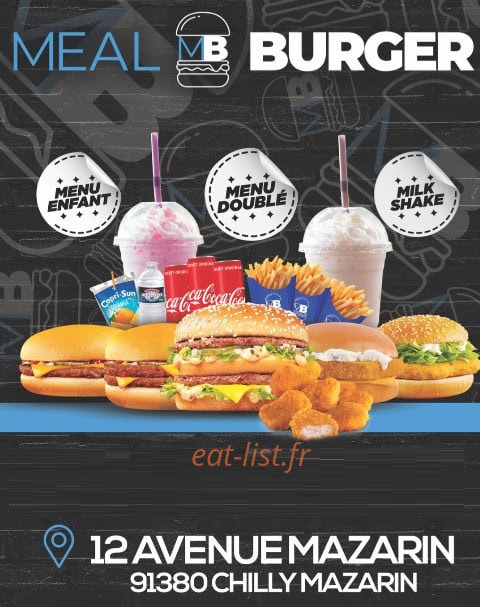 Meal Burger — carte page 1