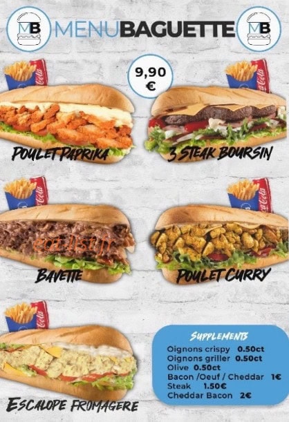 Meal Burger — carte page 4