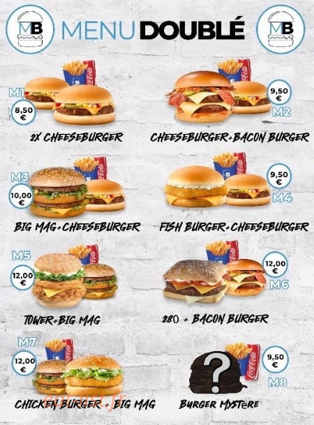 Meal Burger — carte page 2
