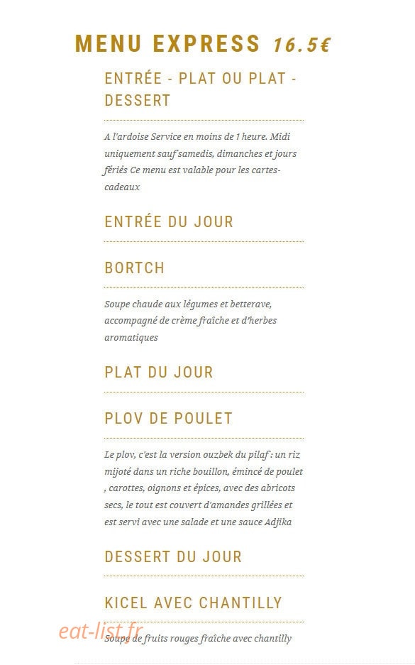 Chez Leïli — carte page 2