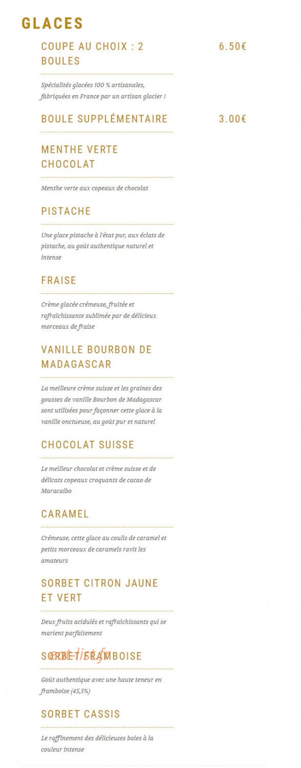 Chez Leïli — carte page 11