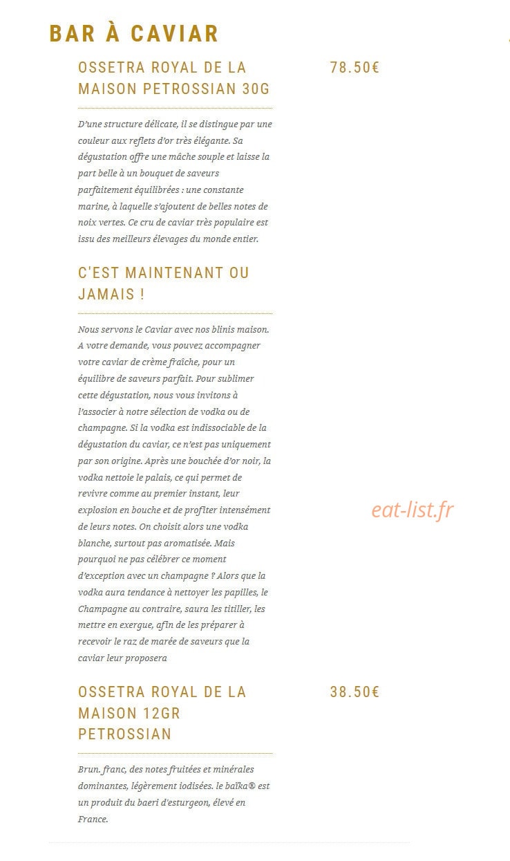 Chez Leïli — carte page 12