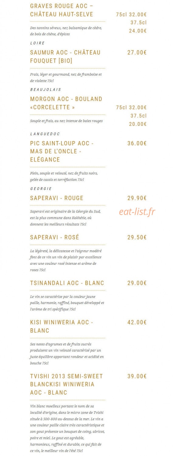 Chez Leïli — carte page 20