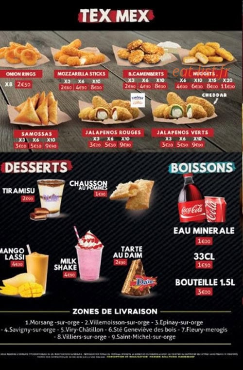 Chicken inn — carte page 4