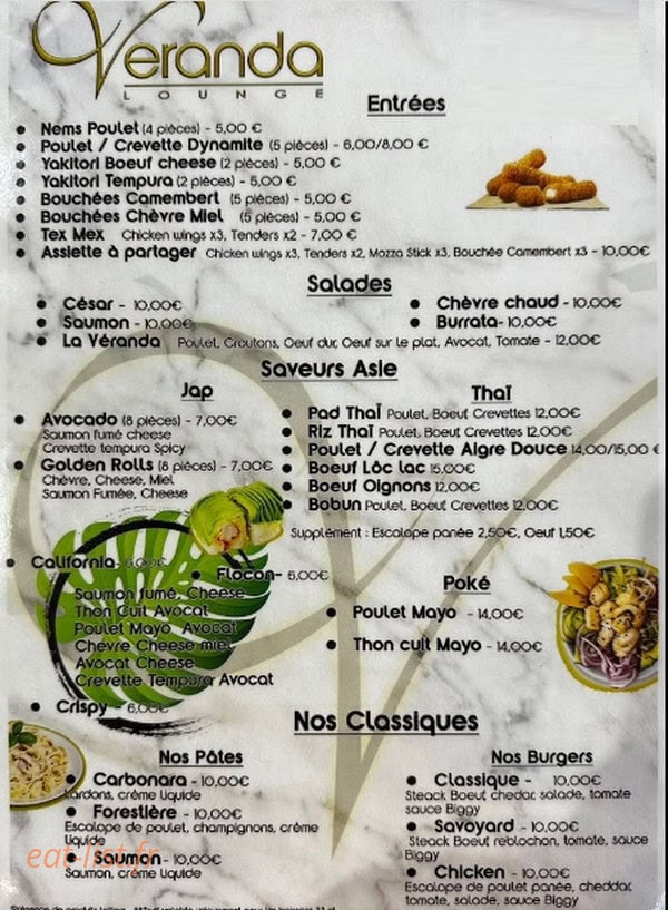 La veranda lounge — carte page 2