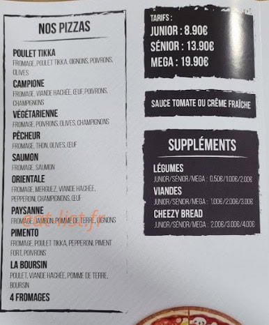 Naan factory’s — carte page 1