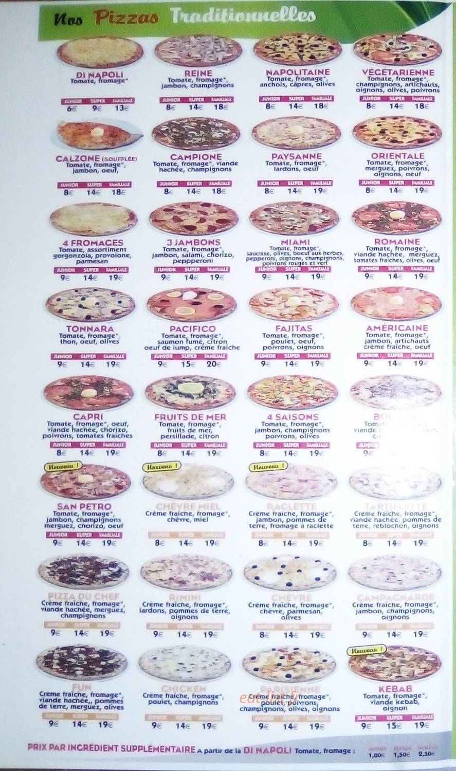 Pizza di Napoli — carte page 2