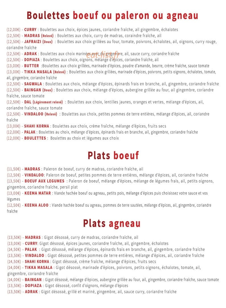 Chapati — carte page 3