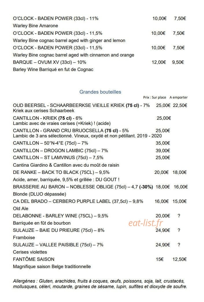 Hall Of Beer — carte page 9